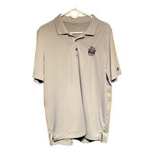 Adidas gray golf shirt size Large EUC
